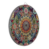 Hippie Art Dartboard Dartscheibe (Vorderseite Links)