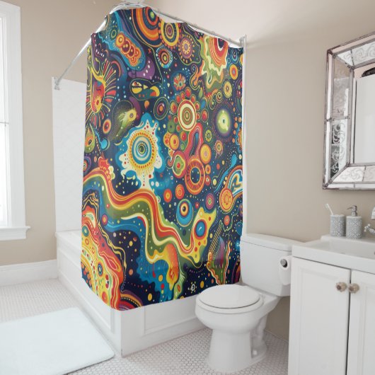 Hippie Art Duschvorhang (Beispiel)