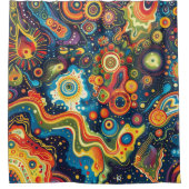 Hippie Art Duschvorhang (Vorderseite)