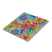 Hippie Art Keramik Tile Fliese (Seite)