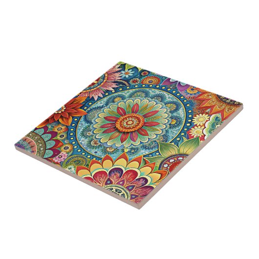 Hippie Art Keramik Tile Fliese (Seite)