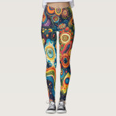 Hippie Art Leggings (Vorderseite)