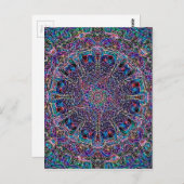 Hippie Art Psychadelic Print Postkarte (Vorne/Hinten)