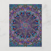Hippie Art Psychadelic Print Postkarte (Vorderseite)