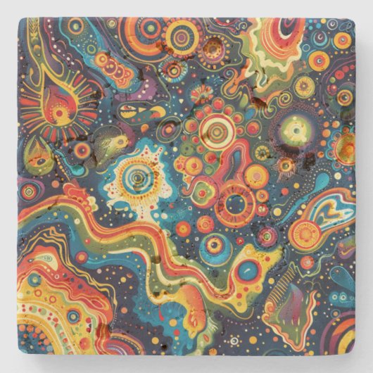 Hippie Art Untersetzer (Vorderseite)