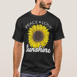 Hippie Ästhetische Blume Peace Liebe Sunshine T-Shirt