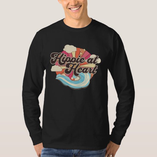 Hippie At Heart   Hippie  2 T-Shirt (Vorderseite)