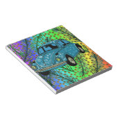 Hippie Auto Farbenfrohe Kunst Notepad Notizblock (angewinkelt)