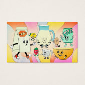 Hippie Backzutaten Backwaren Visitenkarte (Vorderseite)