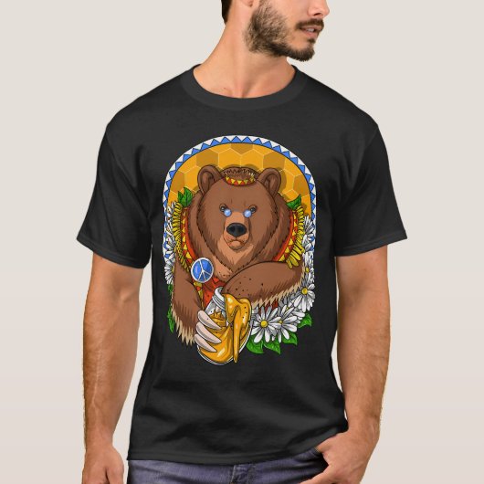 Hippie-Bär T-Shirt (Vorderseite)