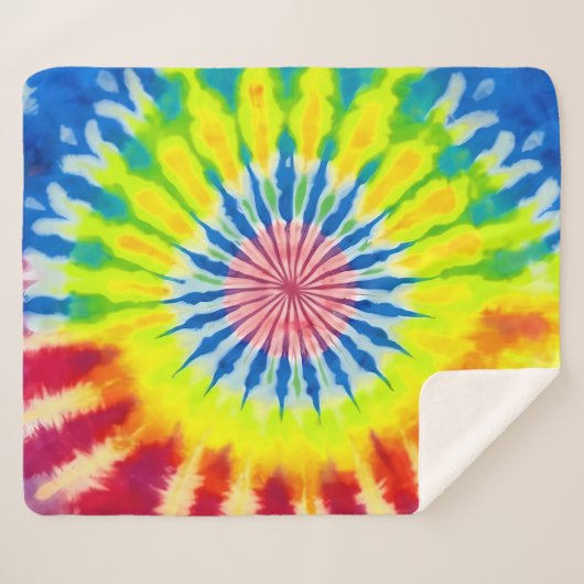 Hippie Batik Geschenkpapier Sherpadecke (Vorderseite (Horizontal))