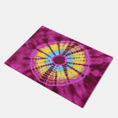 Hippie-Batik-Kreis Fußmatte (Schrägansicht)