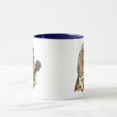 Hippie-Beagle spielt Gitarre Tasse (Zentrum)