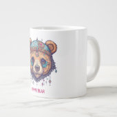 Hippie Bear I Jumbo-Tasse (Vorderseite Rechts)