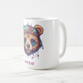 Hippie Bear I Kaffeetasse (VorderseiteRechts)