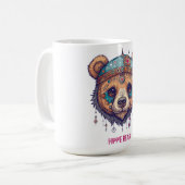 Hippie Bear I Kaffeetasse (Vorderseite Links)