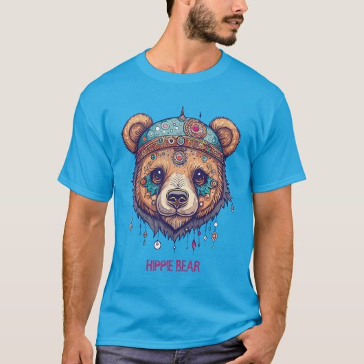 Hippie Bear I T-Shirt (Vorderseite)