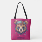 Hippie Bear I Tasche (Rückseite)
