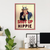 Hippie beenden poster (Heimbüro)