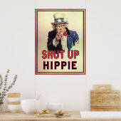 Hippie beenden poster (Küche)