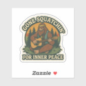 Hippie Bigfoot Aufkleber (Blatt)