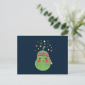 Hippie-Birne Postkarte (Stehend Vorderseite)