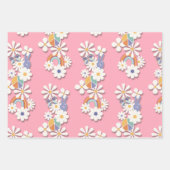 Hippie Birthday Party Peri Wrapping Papierblätter Geschenkpapier Set (Vorderseite)