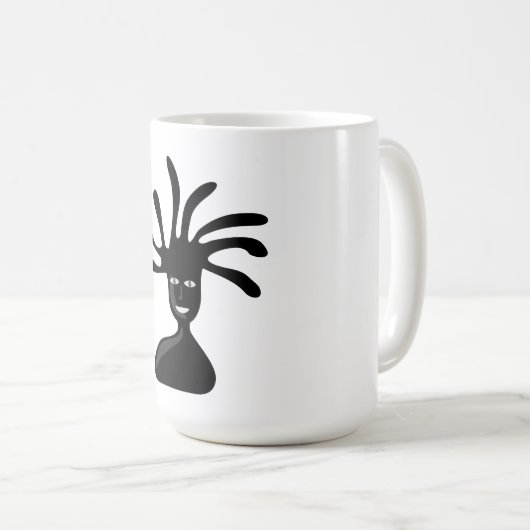 Hippie Black Boy Tasse (VorderseiteRechts)