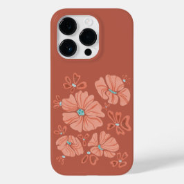 Hippie Blooms: Artwork der Abstrakten Roten Blume Case-Mate iPhone 14 Pro Hülle