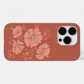 Hippie Blooms: Artwork der Abstrakten Roten Blume Case-Mate iPhone Hülle (Rückseite (Horizontal))