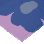 Hippie Blume Blue Tischdecke (Schrägansicht)