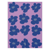Hippie Blume Blue Tischdecke (Vorderseite)