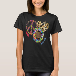 Hippie Blume Frieden Liebe Glück Soul 6 T-Shirt