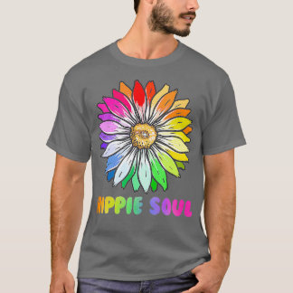 Hippie Blume Hippie Soul 70er 80er Blume LGBTQ T-Shirt