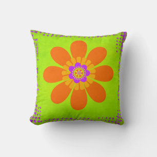 Hippie-Blume Kissen