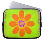 Hippie-Blume Laptopschutzhülle (Vorderseite)
