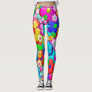 Hippie-Blume Leggings