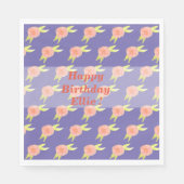 Hippie Blume Napkins Serviette (Vorderseite)