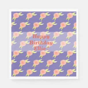 Hippie Blume Napkins Serviette