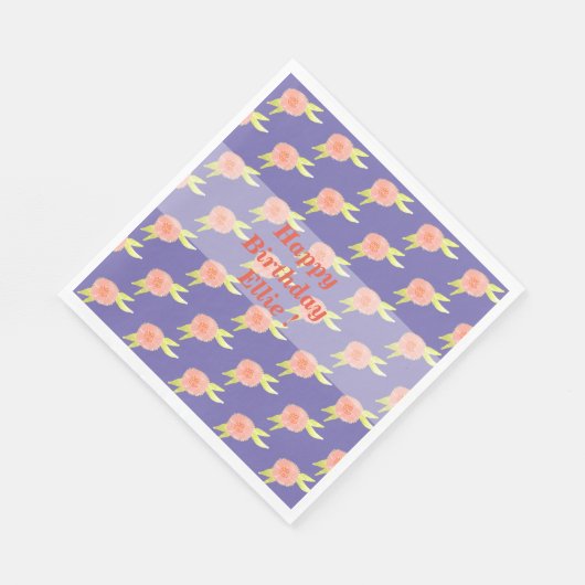 Hippie Blume Napkins Serviette (Ecke)