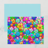 Hippie-Blume-Postkarte Postkarte (Vorne/Hinten)