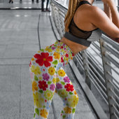 Hippie Blume Power 60er Gemustert | LEGGINGS