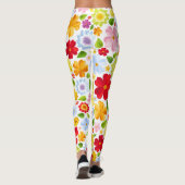 Hippie Blume Power 60er Gemustert | LEGGINGS (Rückseite)