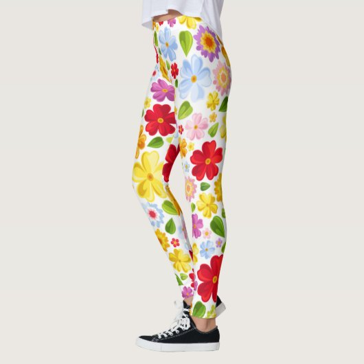 Hippie Blume Power 60er Gemustert | LEGGINGS (Links)