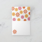 Hippie Blume Power 70er 60er Vielen Dank, dass Sie Dankeskarte (Innenseite)