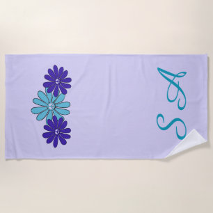 Hippie Blume Power Friedenszeichen Strandtuch
