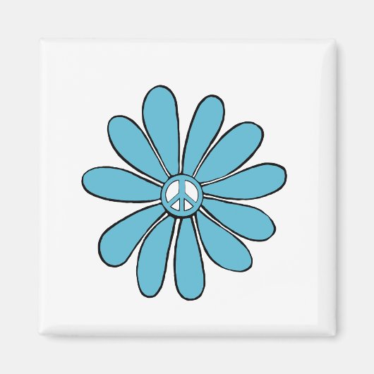 Hippie Blume Power Parco delle camelie Locarno Magnet (Vorne)