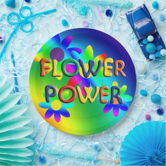 Hippie Blume Power Party Teller (Party)