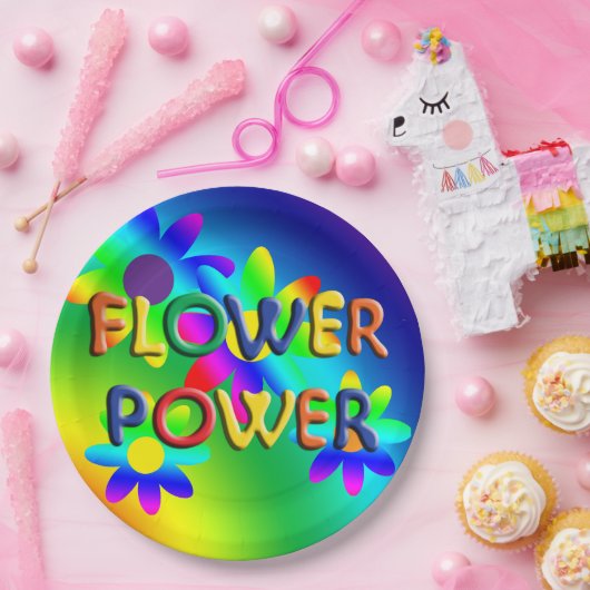Hippie Blume Power Party Teller (Party)