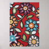 Hippie Blume Power Poster (Vorne)